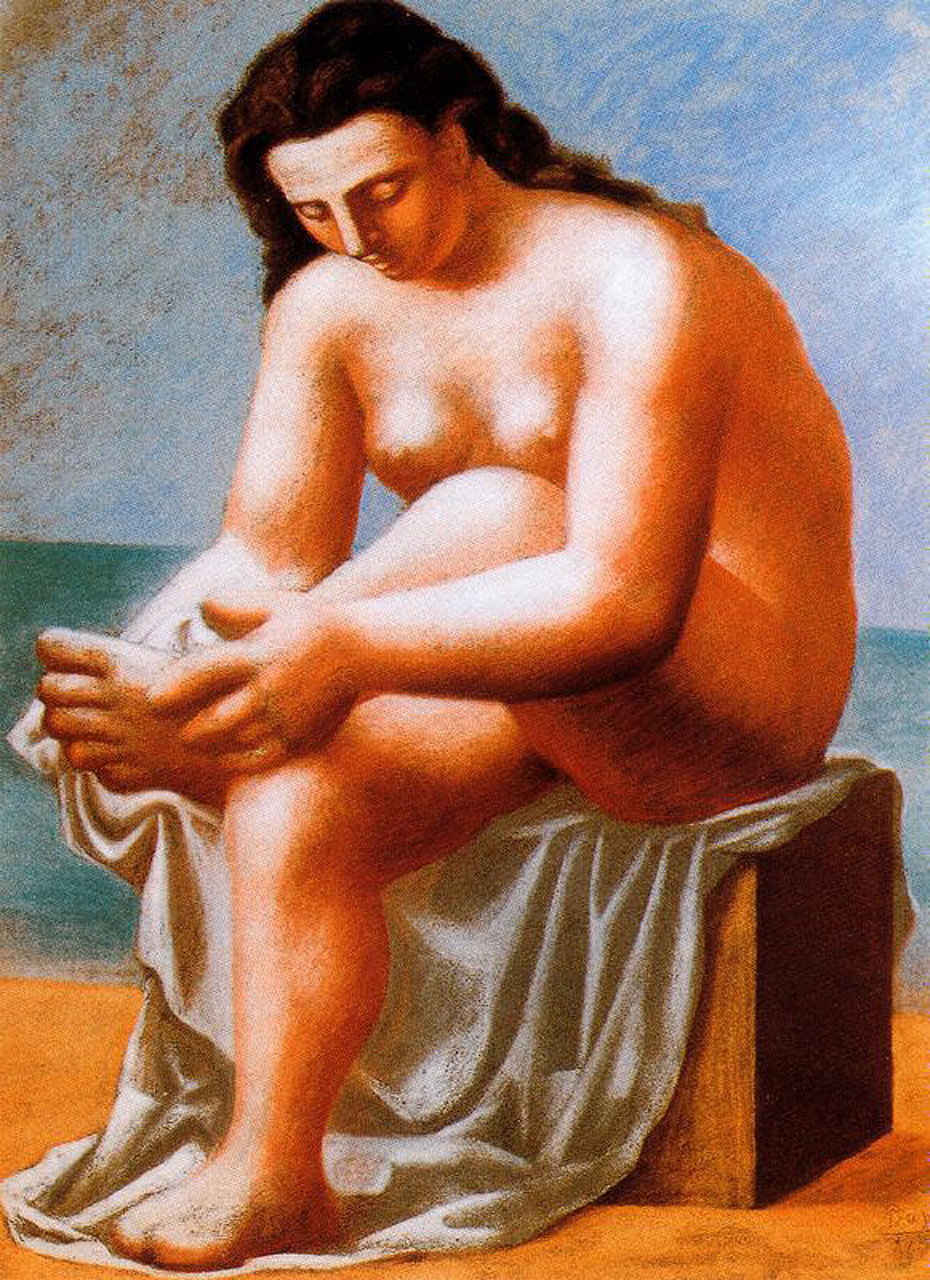 Picasso Seated Nude drying her feet 1921